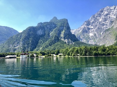 景观Königssee在贝希特斯加登