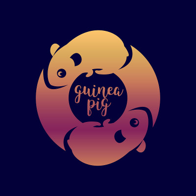 矢量彩色动物园，宠物店豚鼠