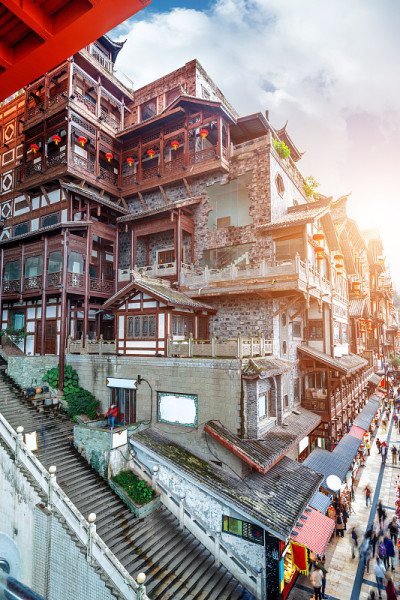 重庆洪崖洞古建筑