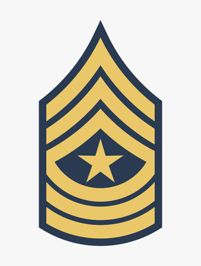军衔和徽章。军队的条纹和Chevrons