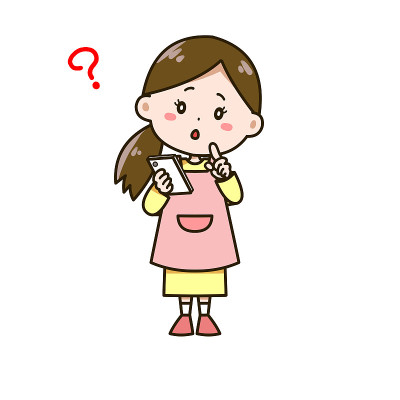 一个女人在思考一个问题，看到一个智能手机