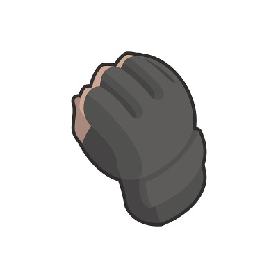MMA手套。运动副的战士。战士手套。