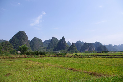 桂林的山景