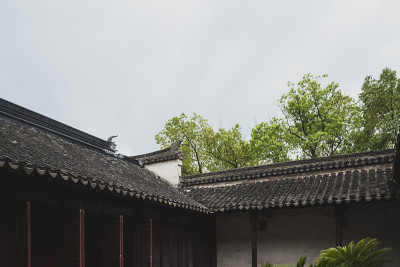 中国江苏同里老城退思花园