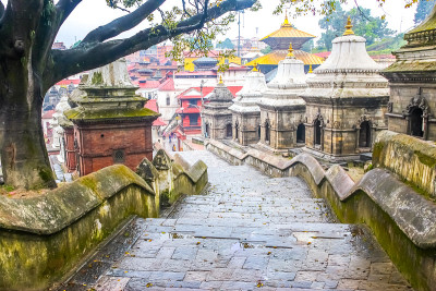 Pashupatinath寺,加德满都,尼泊尔