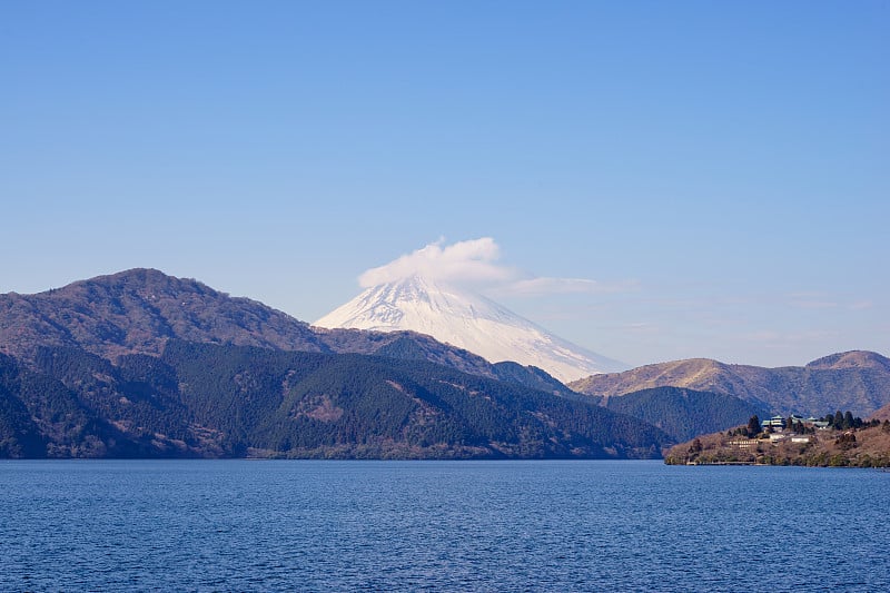 日本箱根顺之子湖富士山