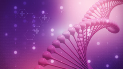 DNA分子的3d插图