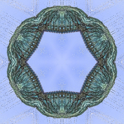 六角形滴铜喷泉