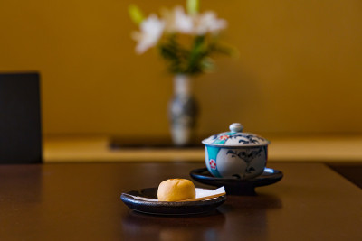 糖果，壁龛和日本茶