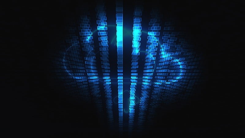 3d渲染技术和互联网动画图标。计算机生成SEO图标上模糊的背景
