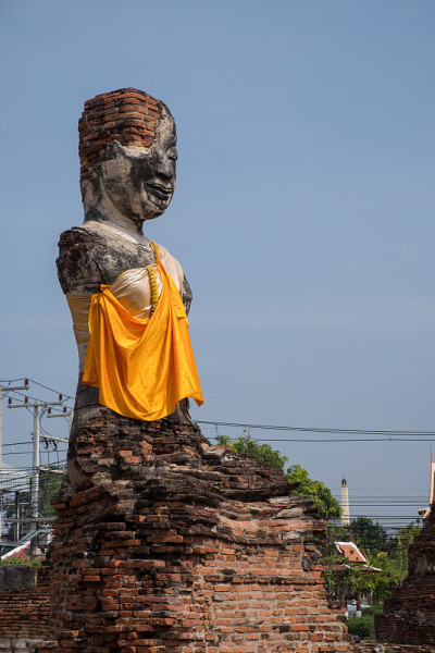 大城府的古代佛像。