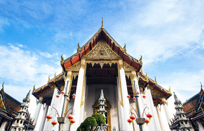 Wat Suthat Thep Wararam，泰国曼谷的皇家寺庙。