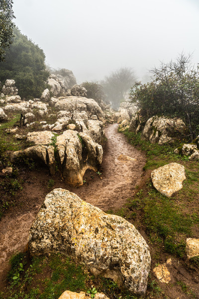 在Antequera和Villanueva de la市的El Torcal de Antequer