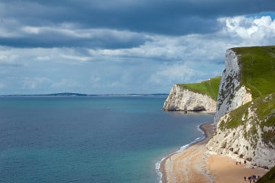 英格兰多塞特侏罗纪海岸的悬崖