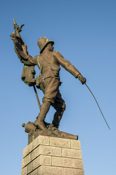 Corsica: iew of the public monument of the Foreign
