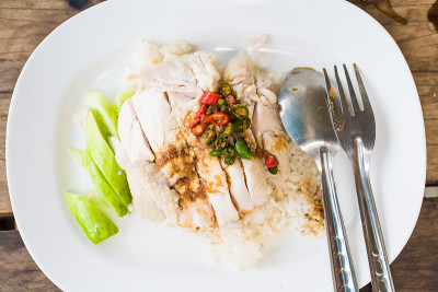 蒸鸡饭
