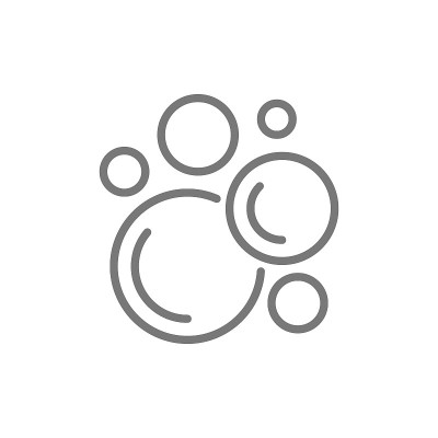 矢量洗涤气泡线图标。