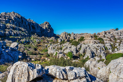 El Torcal de Antequera, Andalusia, Spain，在Antequer