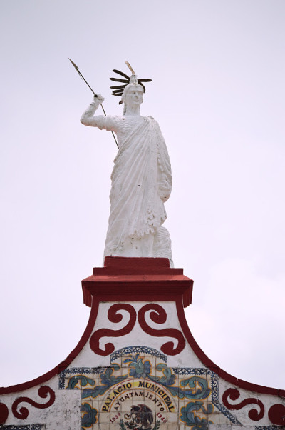 Cuetzalan Del Progreso Puebla市政厅的细节