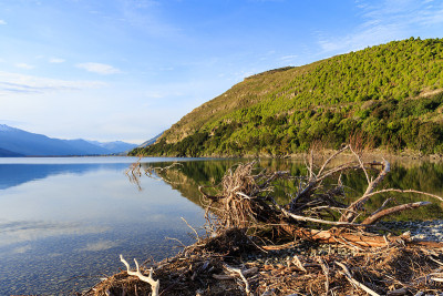美丽的哈威湖风景。