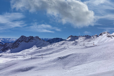 从德国巴伐利亚Zugspitze观看