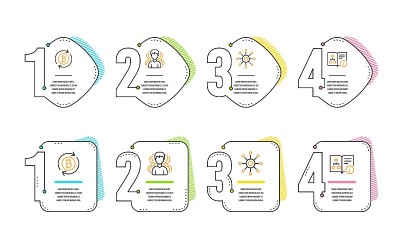 Group, Refresh bitcoin and Multichannel icons set.