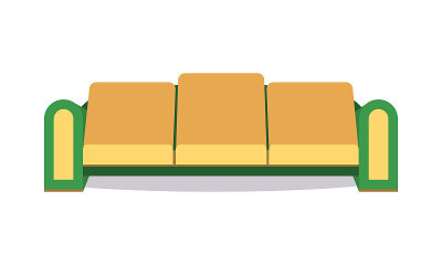 Sofa colored vector