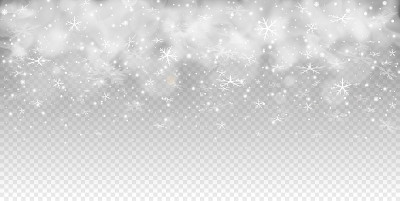 矢量大雪，雪花有不同的形状和形式。雪花飘飘，雪花飘飘。下降的圣诞节。
