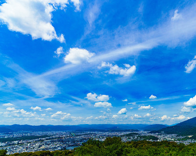 夏季日本京都的景观