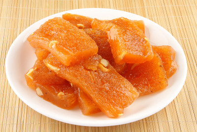 切片红halwa
