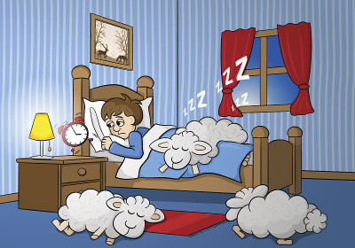 失眠的人在早晨醒来