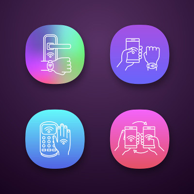 NFC technology icons