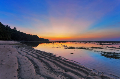 夕阳落