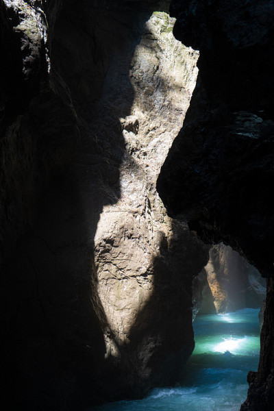 巴伐利亚州Garmisch-Partenkirchen附近的“Partnachklamm”