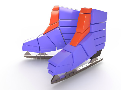 溜冰鞋,3 d