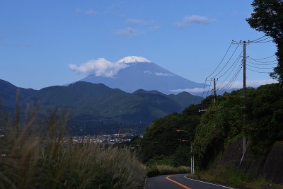 2021年富士山的第一场雪。