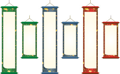 Japanese traditional scroll for interior decoratio