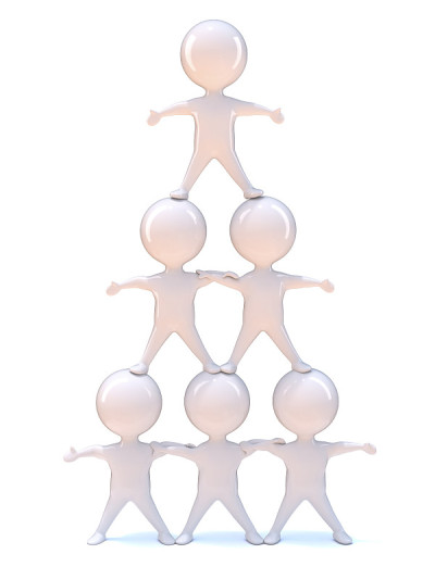 3 d人类金字塔