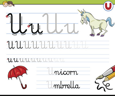 字母u怎么写