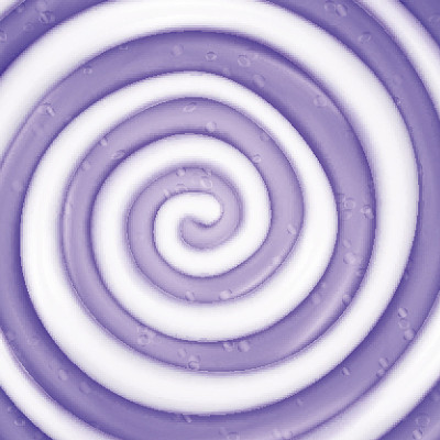 棒棒糖向量背景。现实糖果圆紫色漩涡插图
