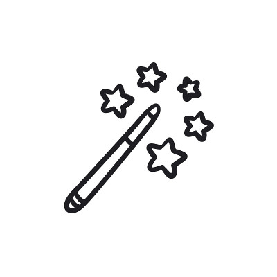 魔棒素描图标