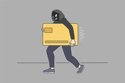 戴面具的小偷偷走了金卡