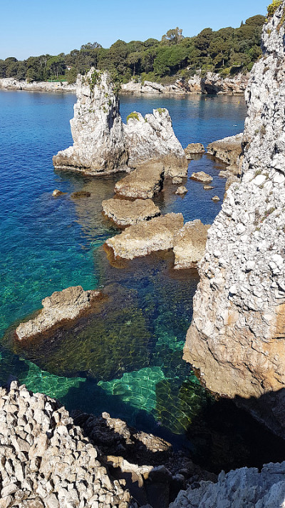 法国南部昂蒂布角的风景