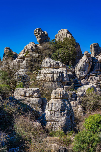 El Torcal de Antequera, Andalusia, Spain，在Antequer