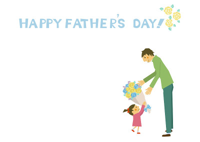 Father and children clip art. Illustration for Fat