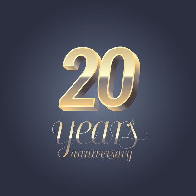 20周年矢量图标