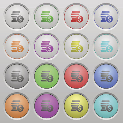 美元硬币塑料沉没按钮