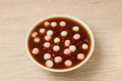 红豆汤和饭团
