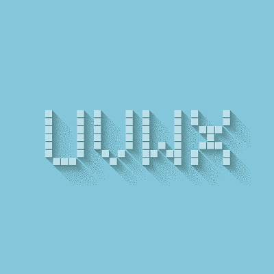 U V W X -现代简单的排版