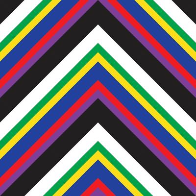 Rainbow Chevron Diagonal Stripes seamless pattern 